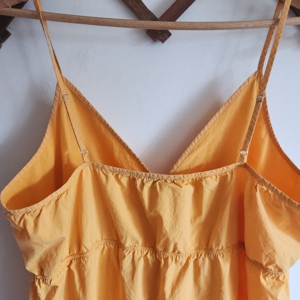 Rails Maxi Organic Cotton Tank Top Sleeveless Summer Dress Marigold Yellow Large - Picture 4 of 13